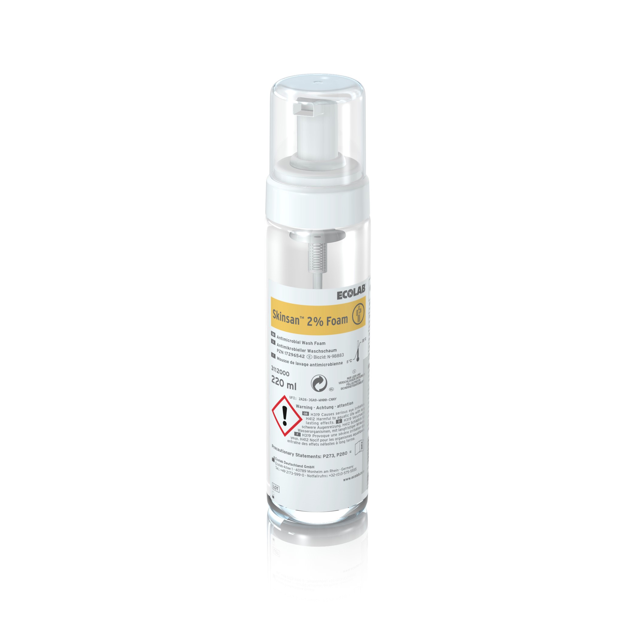 SKINSAN 2% FOAM 12X220ML