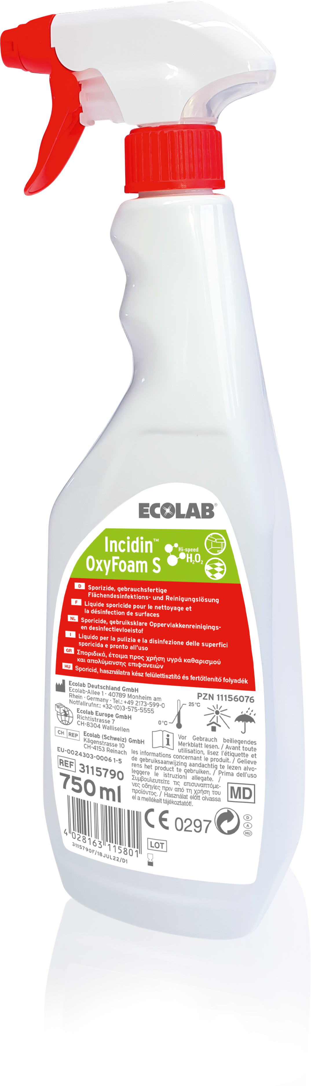 INCIDIN OXYFOAM S 6X750ML