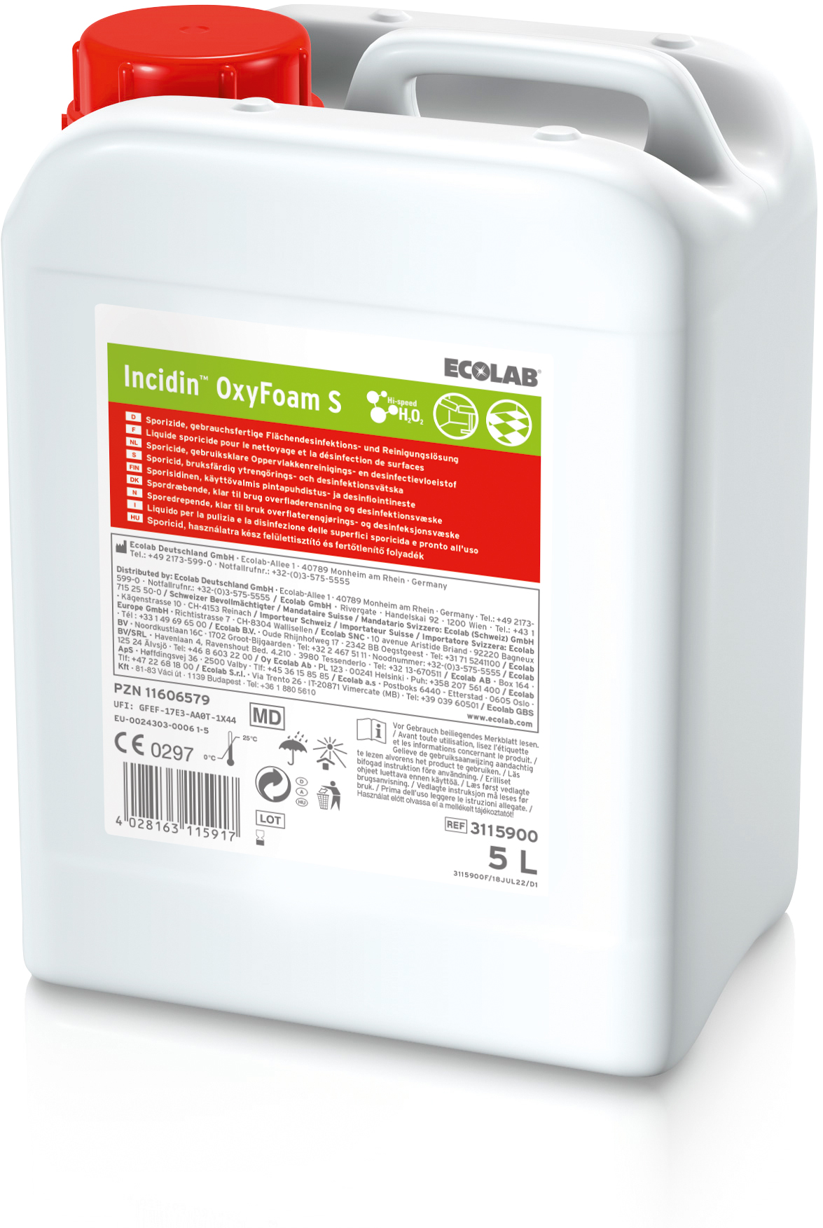 INCIDIN OXYFOAM S 2X5L
